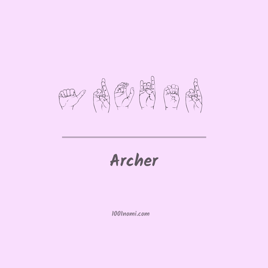 Archer nella lingua dei segni