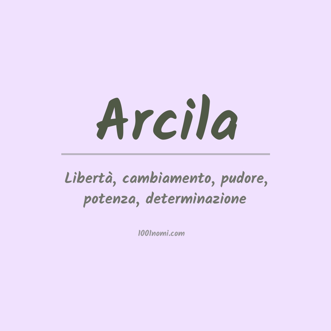 Significato del nome Arcila