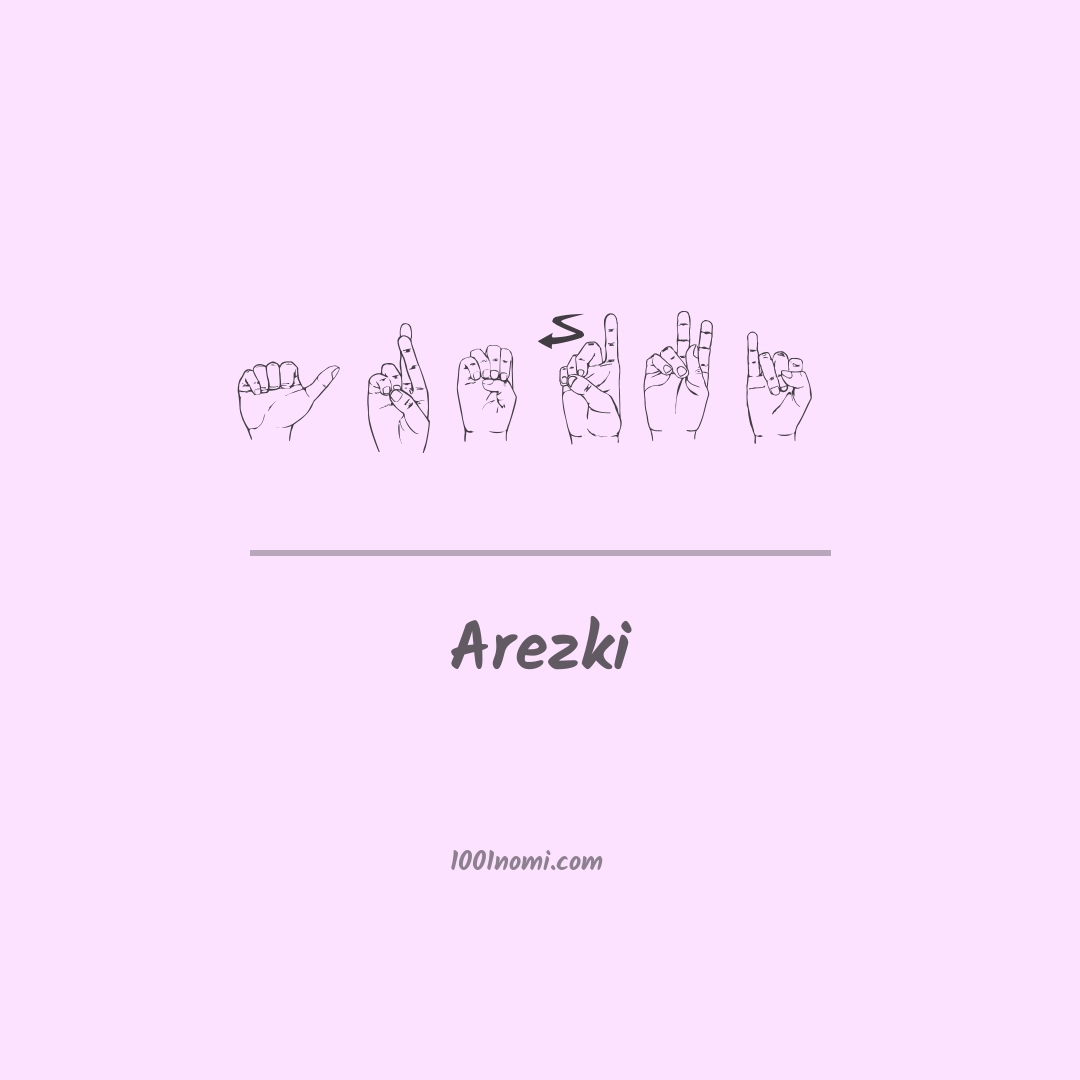Arezki nella lingua dei segni