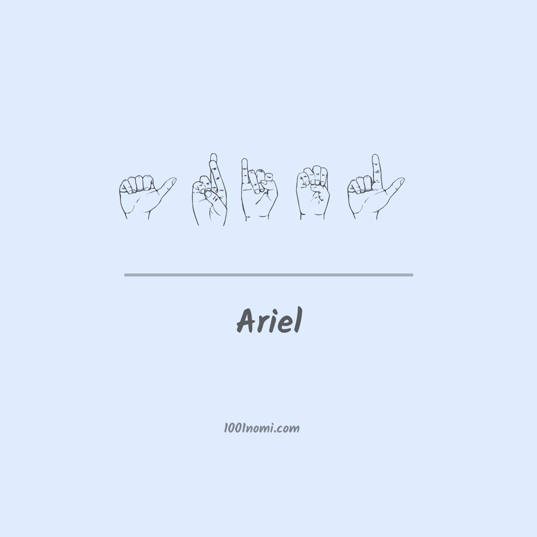 Ariel nella lingua dei segni