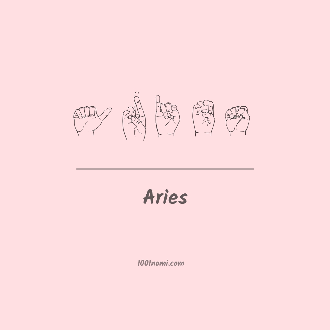 Aries nella lingua dei segni