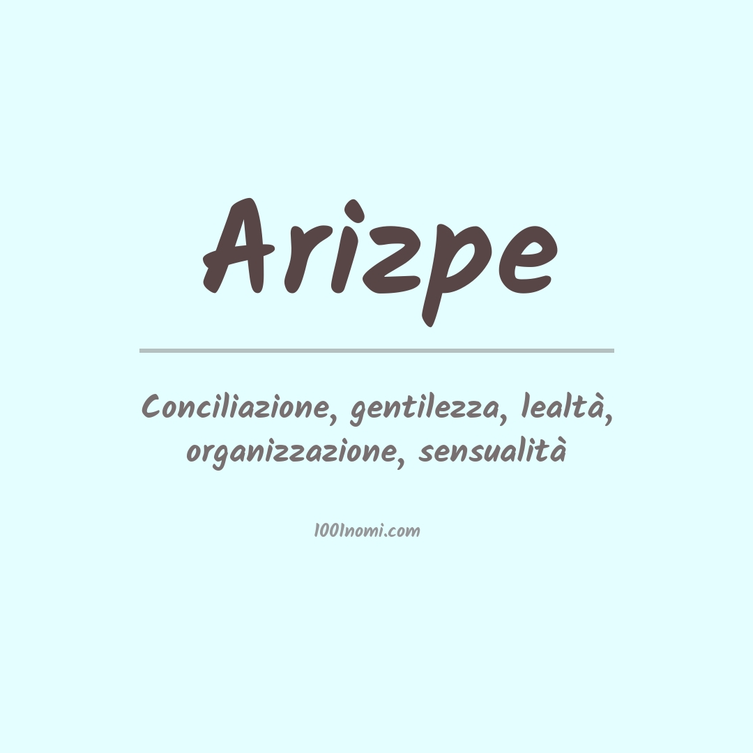 Significato del nome Arizpe