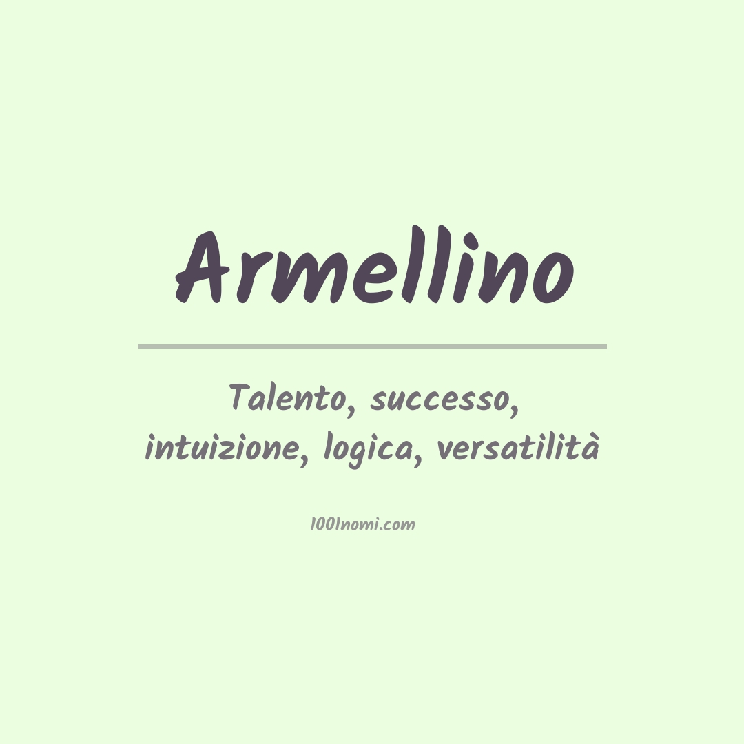 Significato del nome Armellino