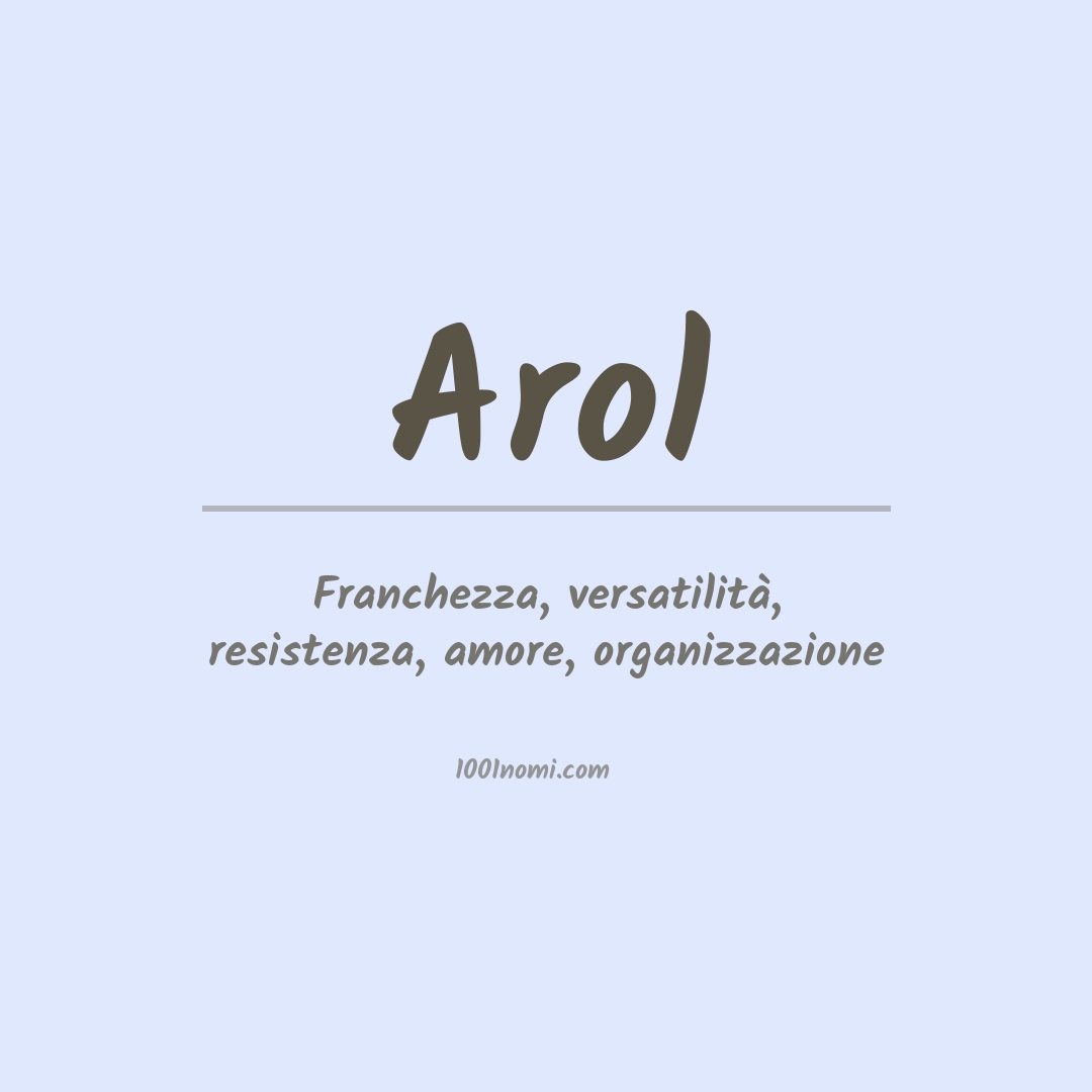 Significato del nome Arol