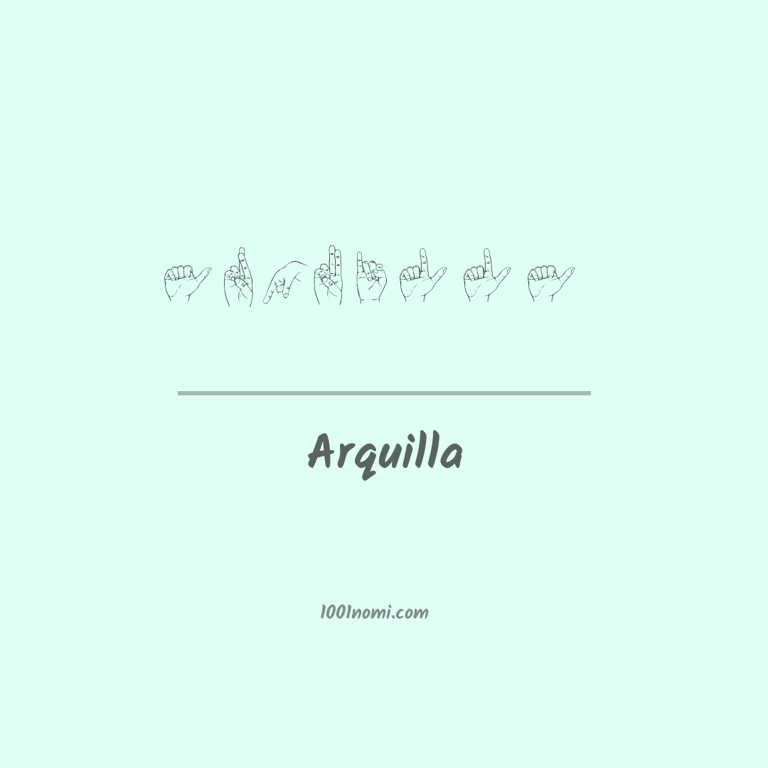 Arquilla nella lingua dei segni