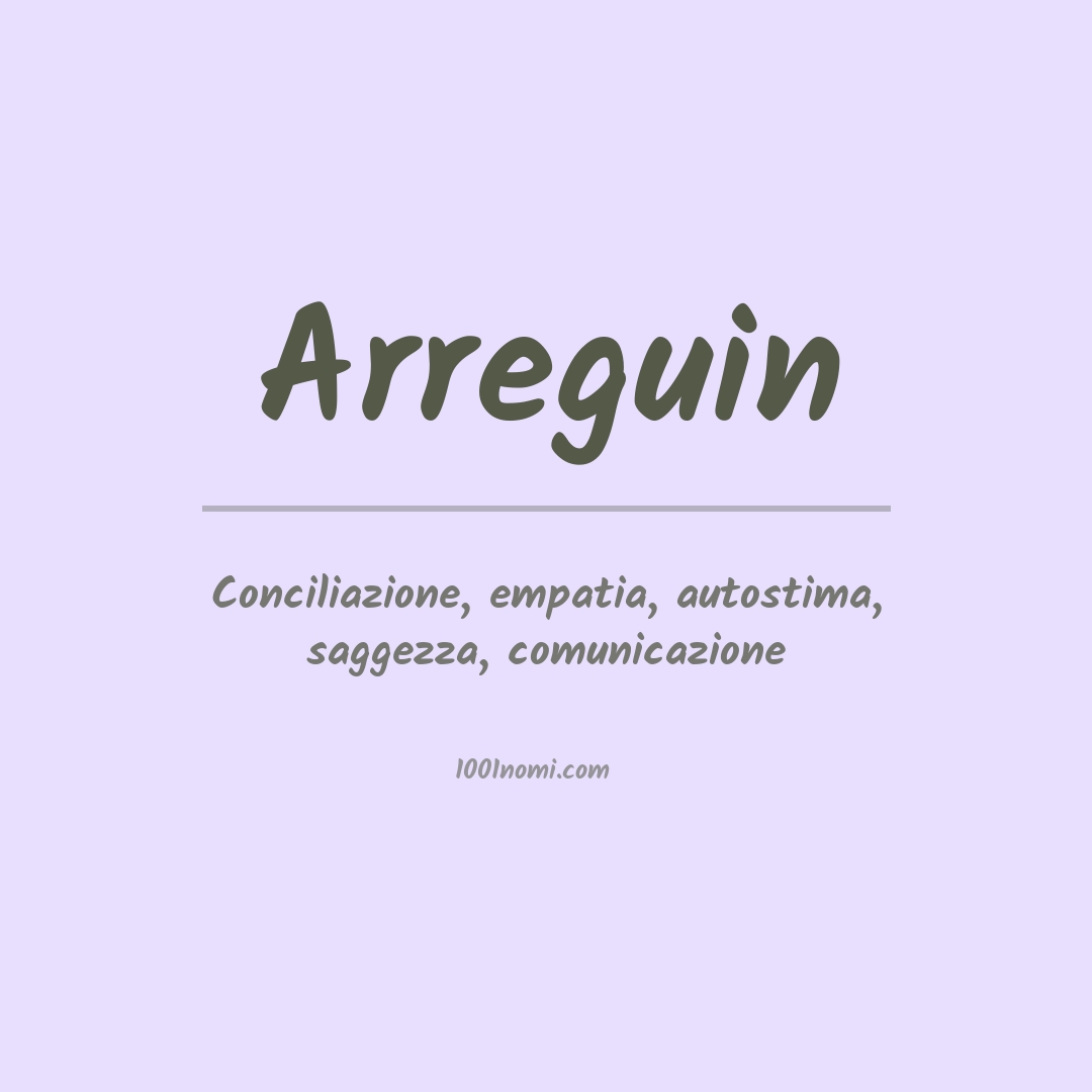 Significato del nome Arreguin