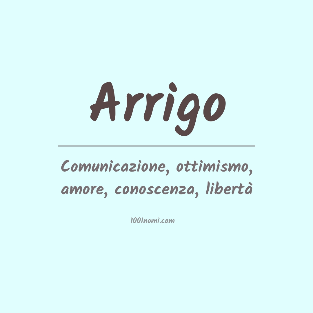 Significato del nome Arrigo