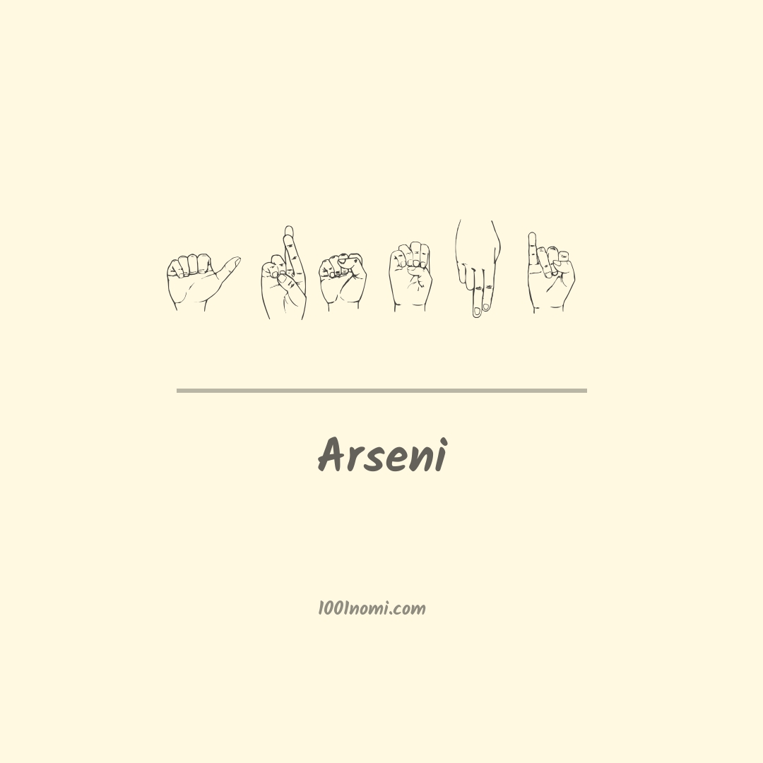 Arseni nella lingua dei segni