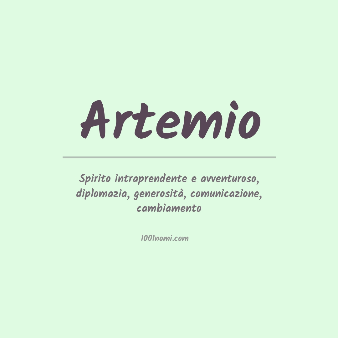 Significato del nome Artemio