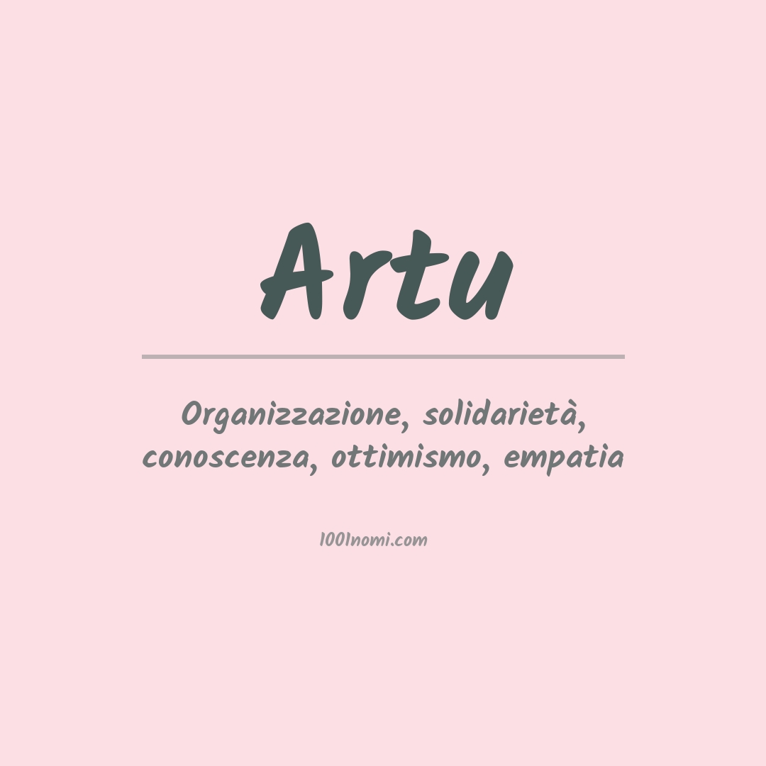 Significato del nome Artu