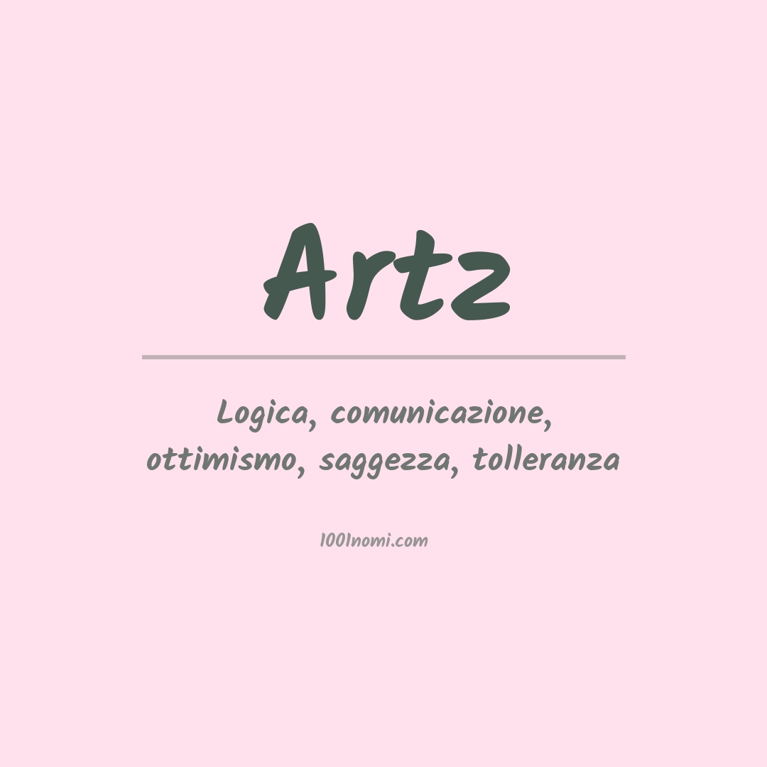 Significato del nome Artz