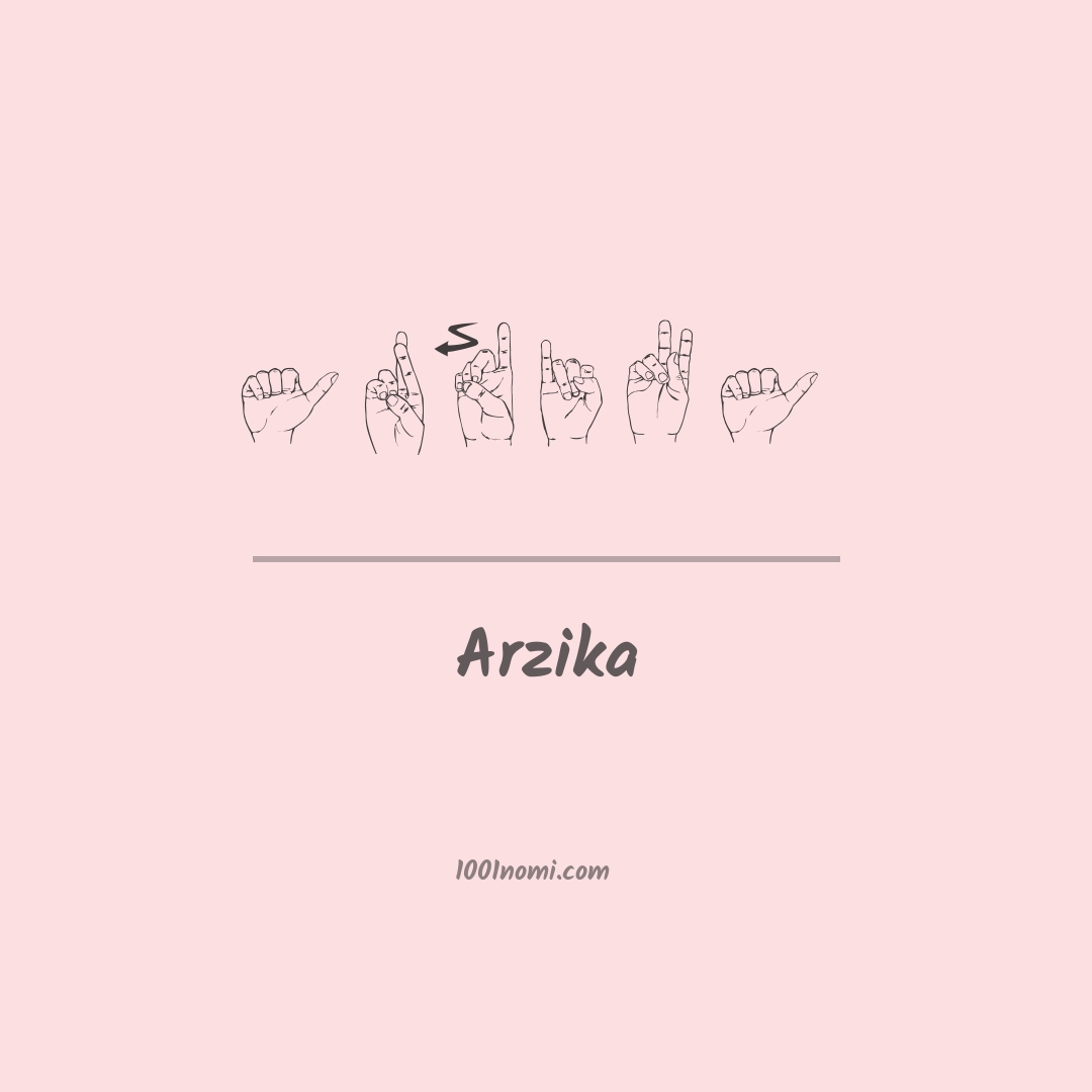 Arzika nella lingua dei segni