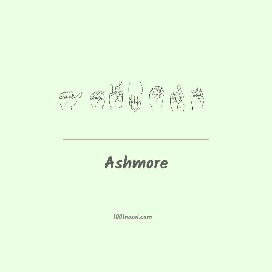 Ashmore nella lingua dei segni