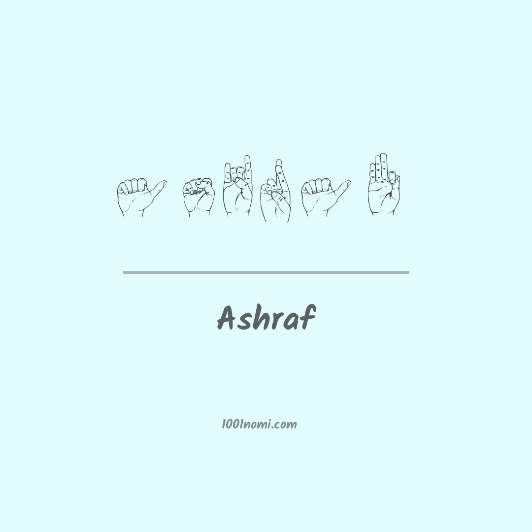 Ashraf nella lingua dei segni