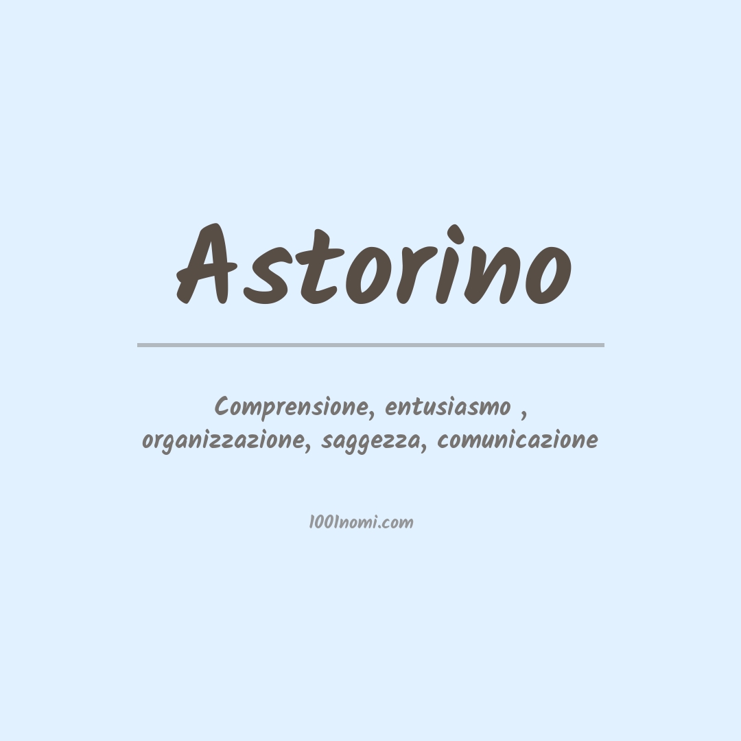 Significato del nome Astorino Significato del nome Astorino