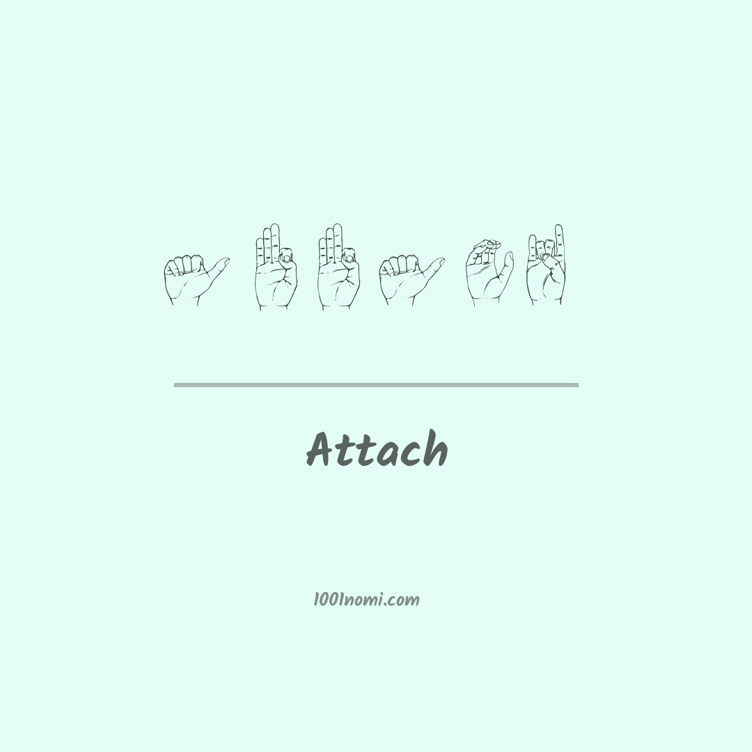 Attach nella lingua dei segni