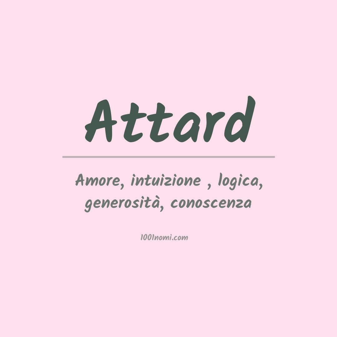 Significato del nome Attard