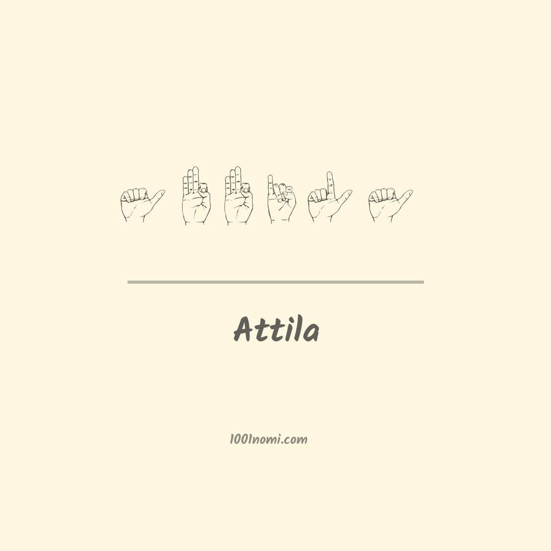 Attila nella lingua dei segni