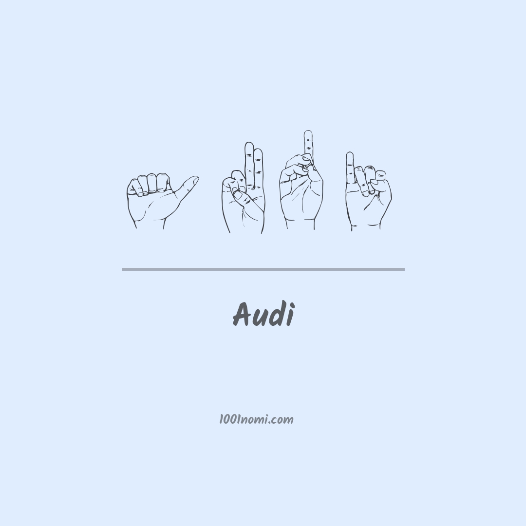 Audi nella lingua dei segni