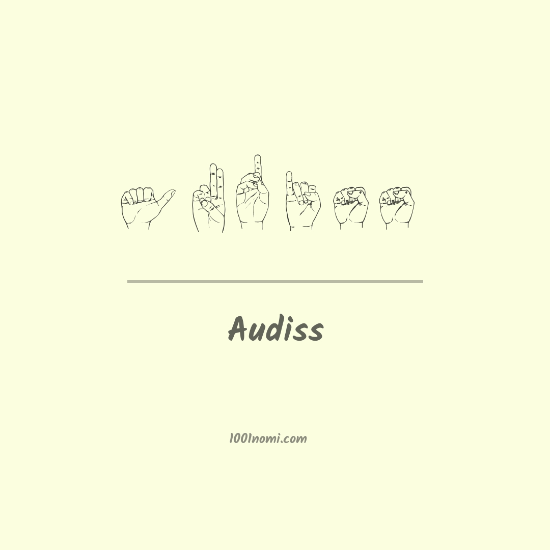 Audiss nella lingua dei segni