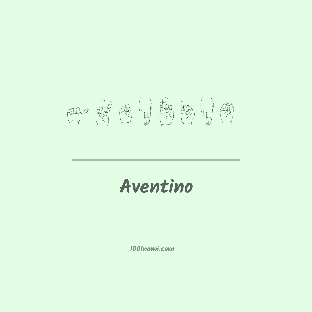 Aventino nella lingua dei segni