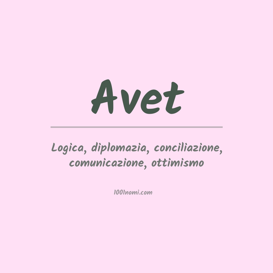 Significato del nome Avet