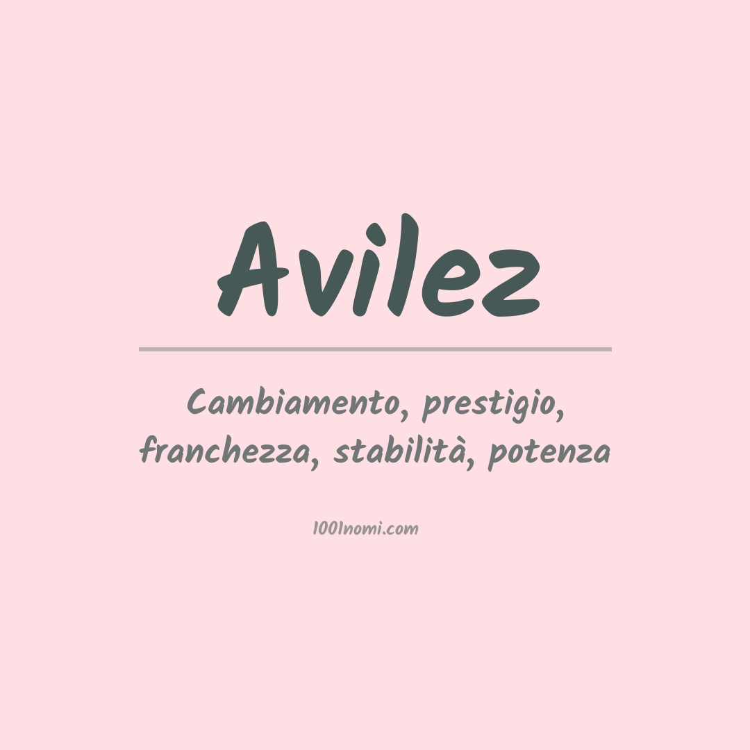 Significato del nome Avilez Significato del nome Avilez