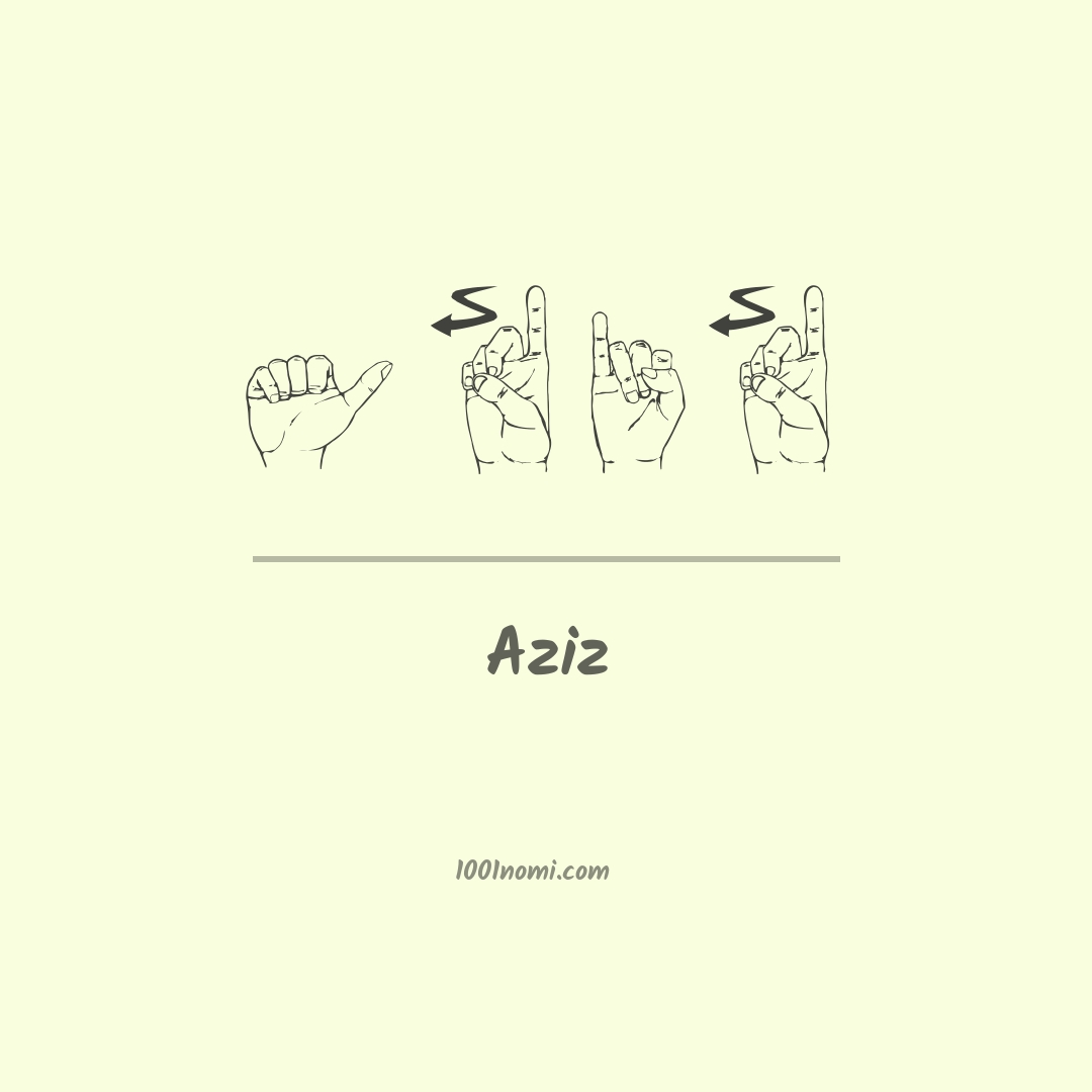 Aziz nella lingua dei segni