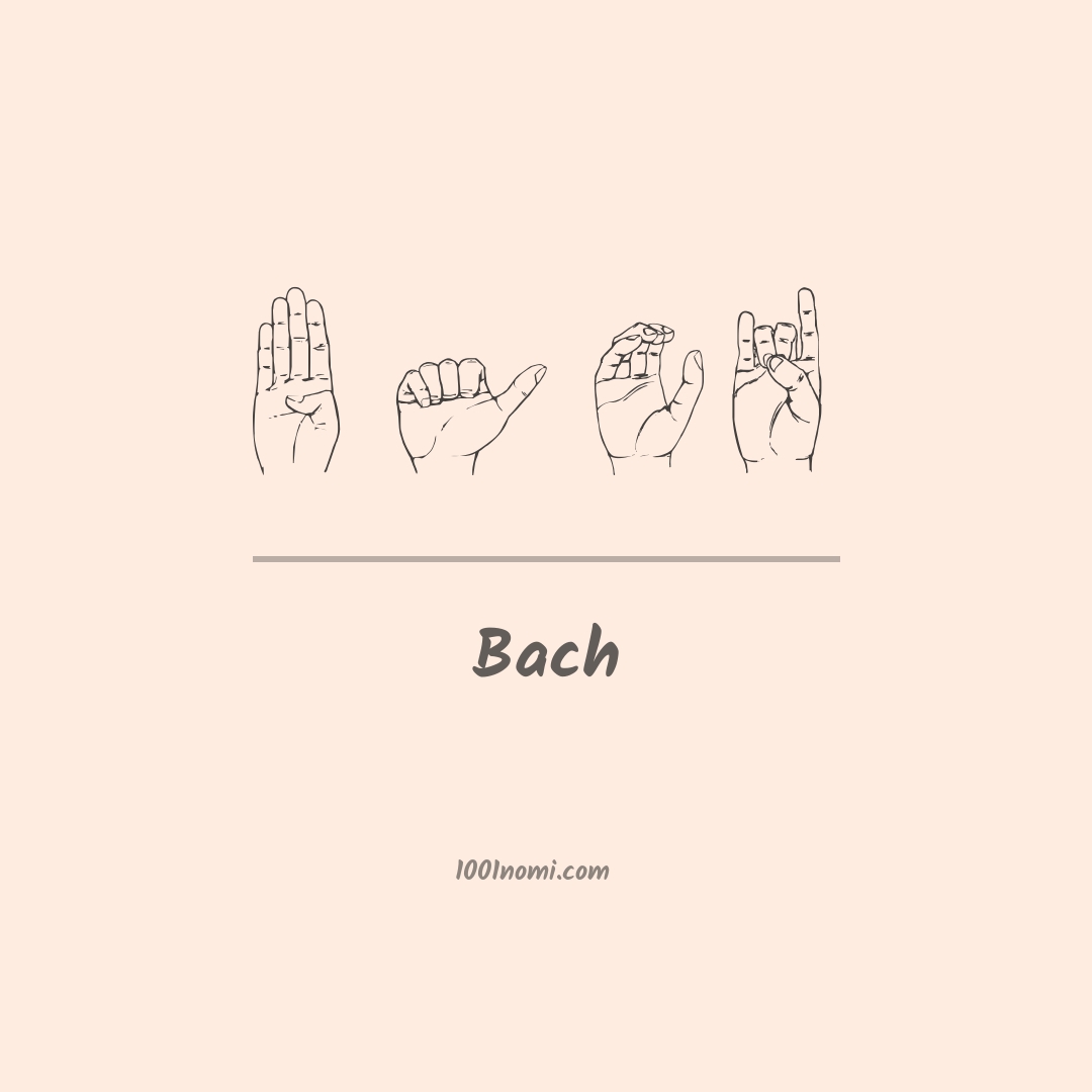 Bach nella lingua dei segni