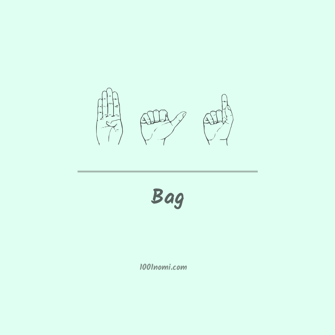 Bag nella lingua dei segni