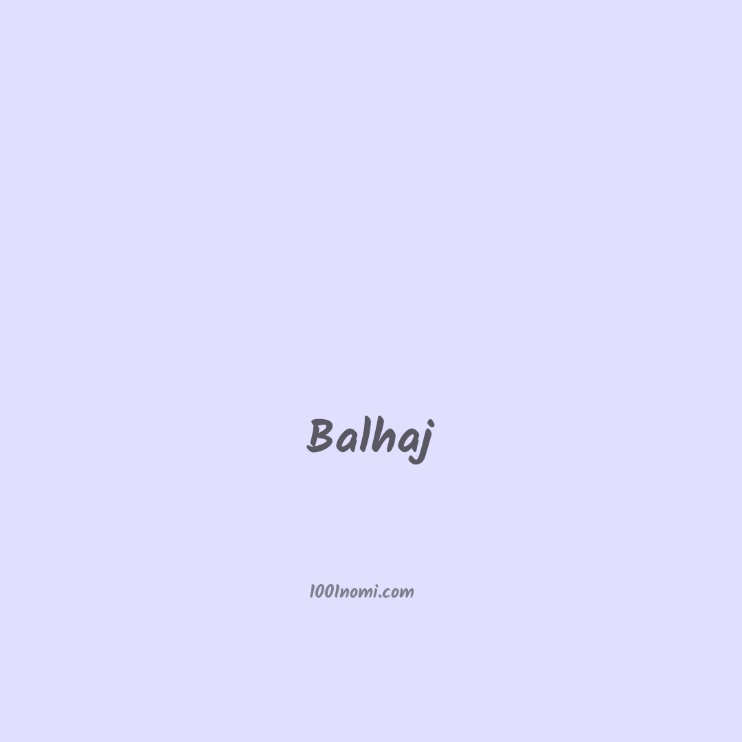 Balhaj in cinese