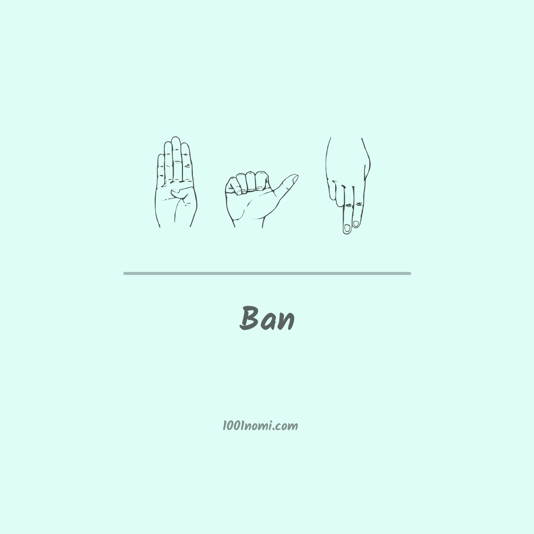 Ban nella lingua dei segni