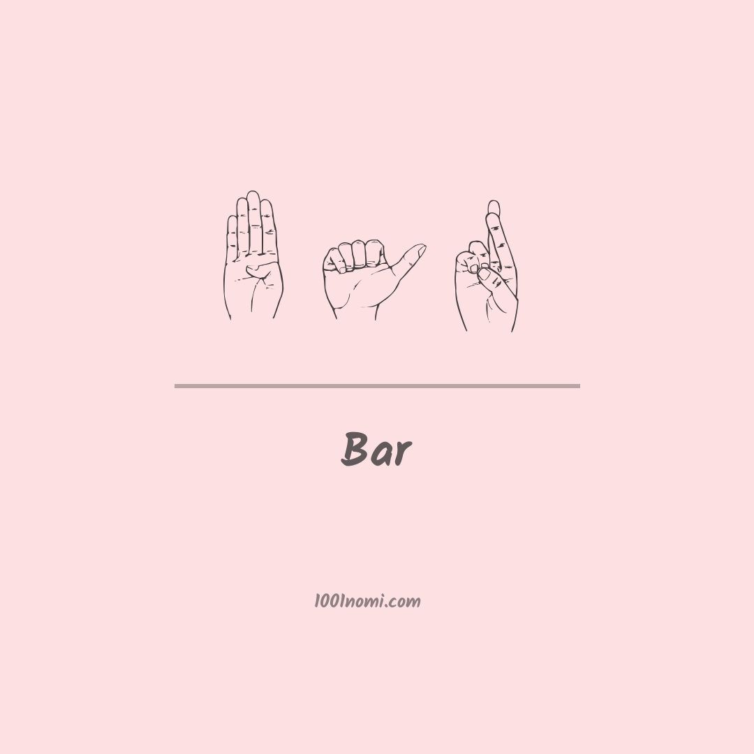 Bar nella lingua dei segni