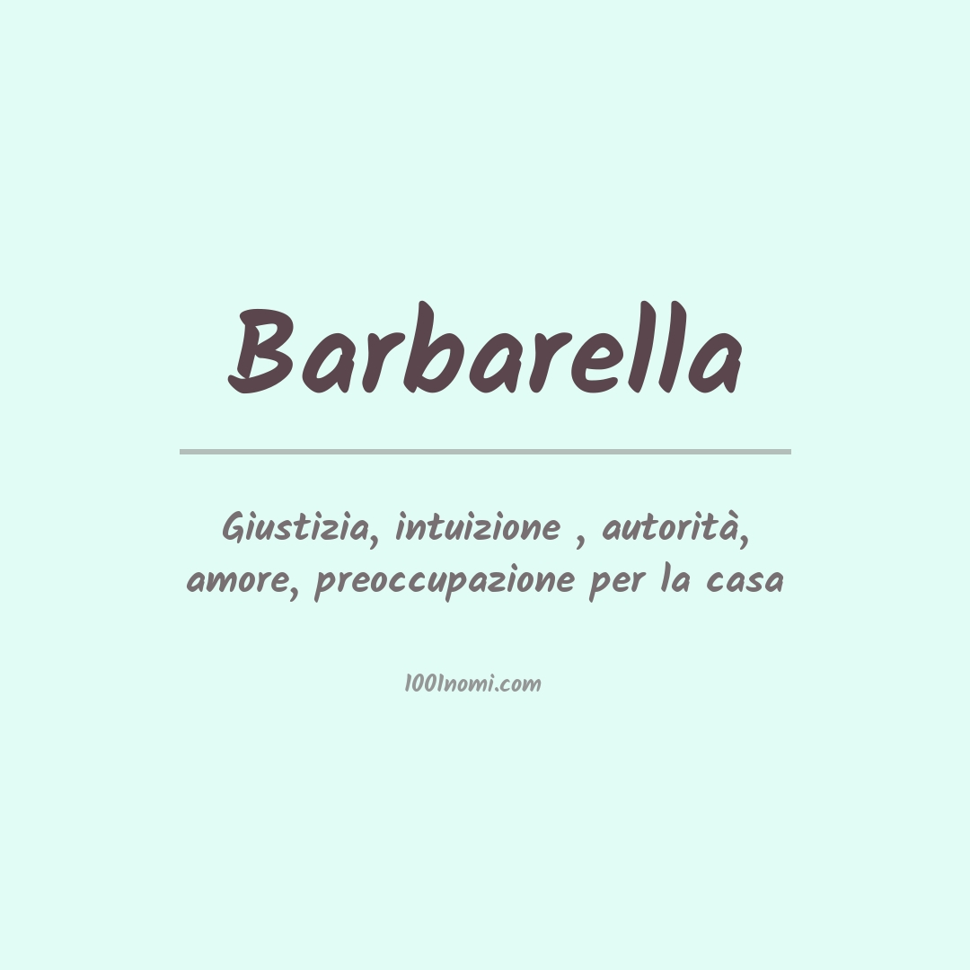 Significato del nome Barbarella Significato del nome Barbarella