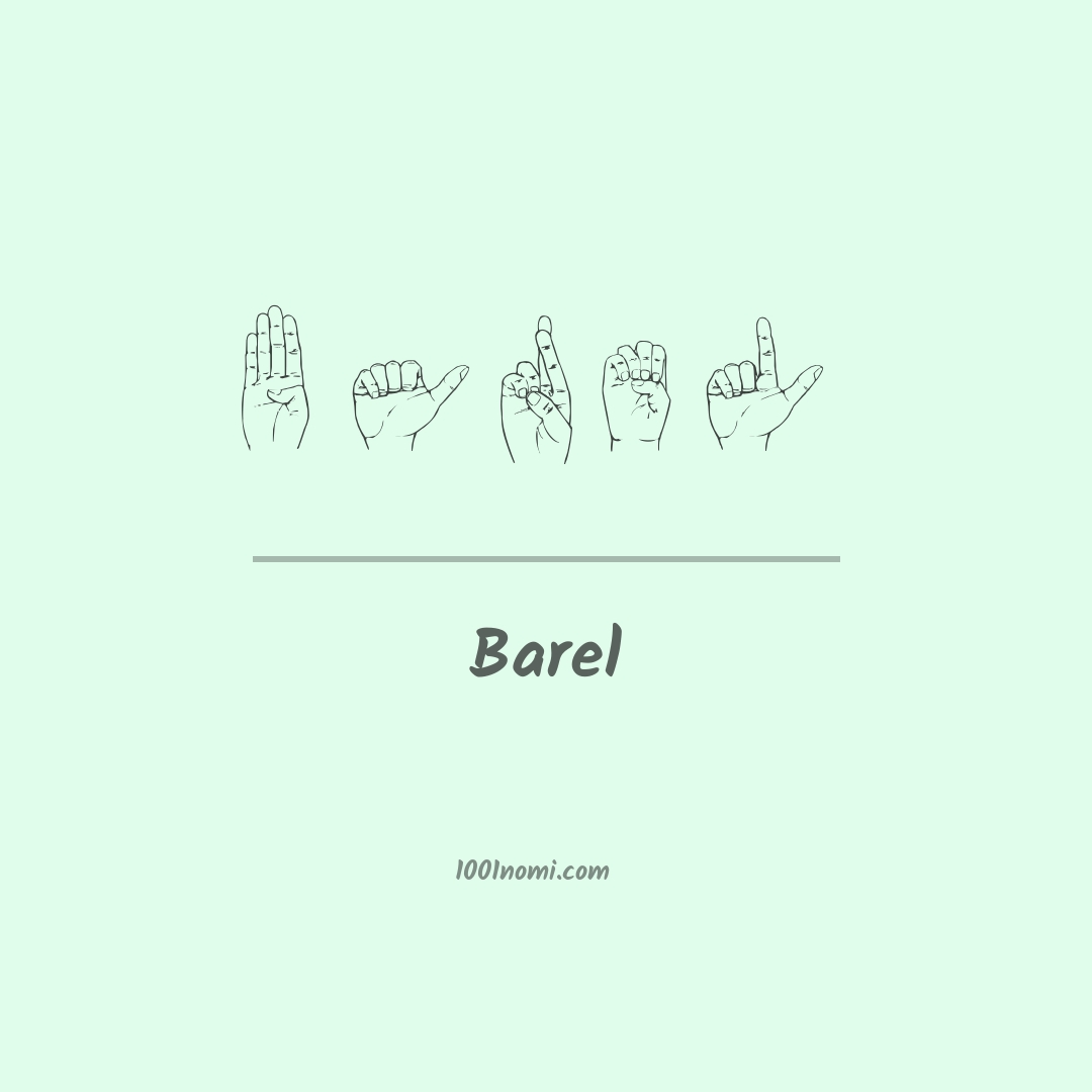 Barel nella lingua dei segni