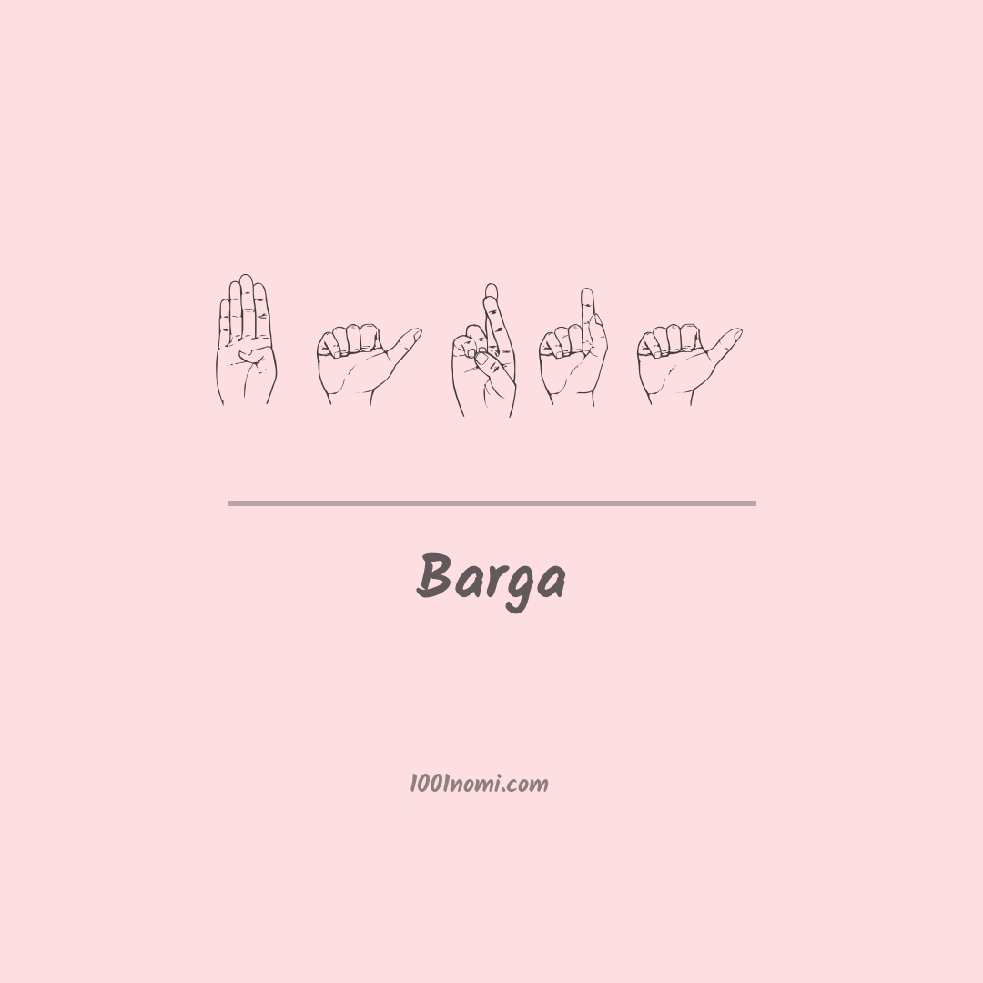 Barga nella lingua dei segni