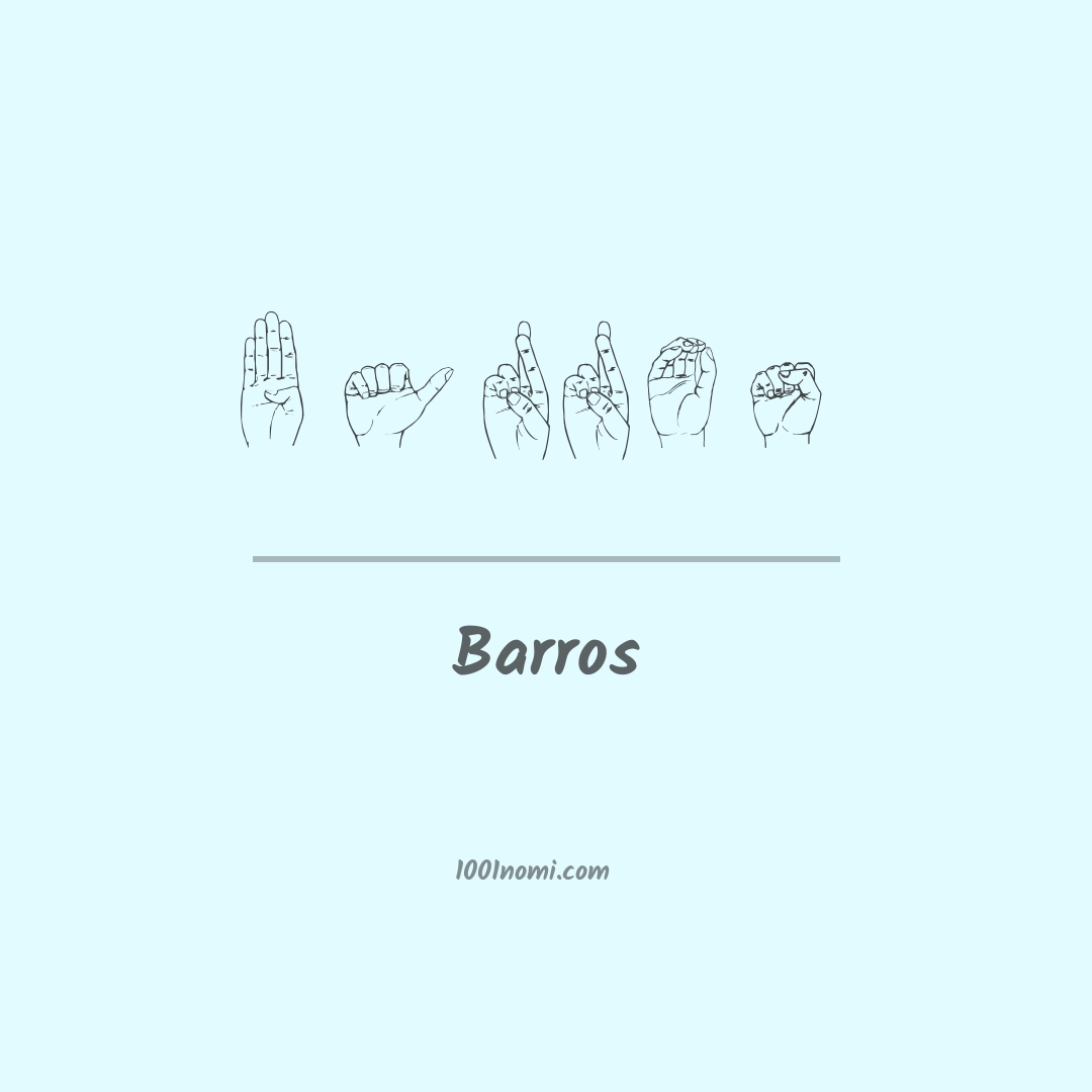 Barros nella lingua dei segni