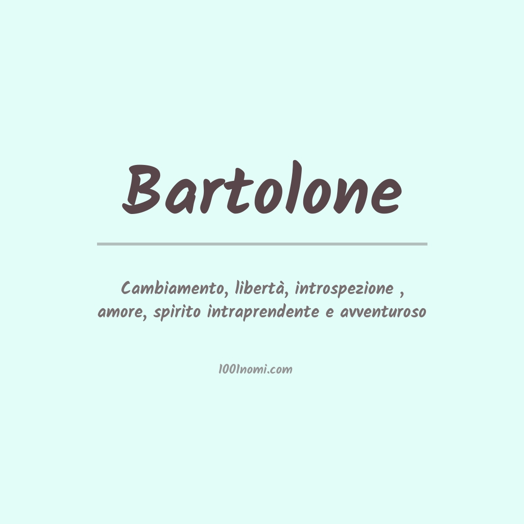 Significato del nome Bartolone