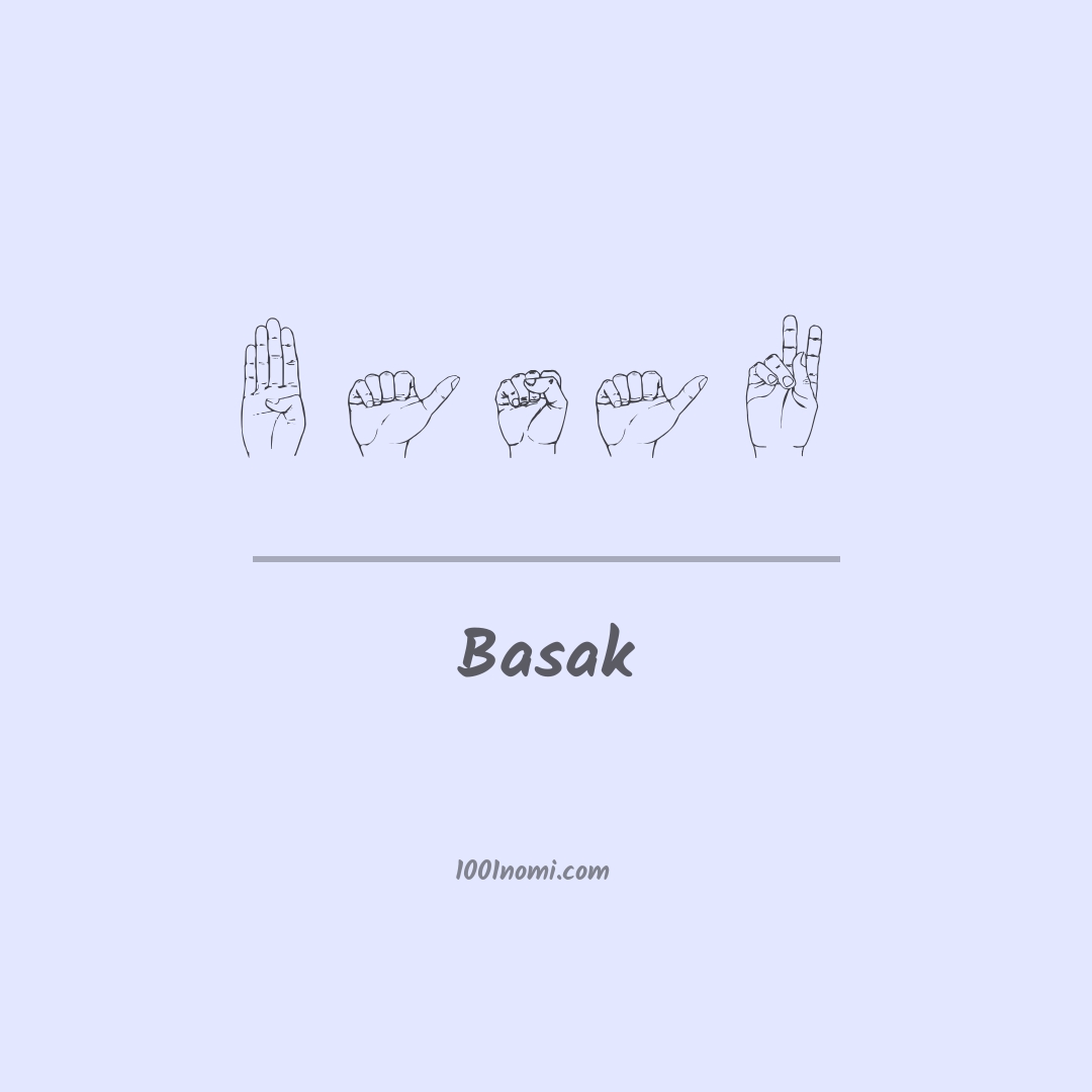 Basak nella lingua dei segni Basak nella lingua dei segni