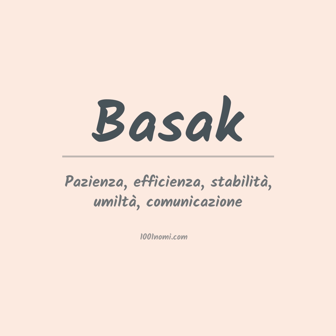 Significato del nome Basak Significato del nome Basak