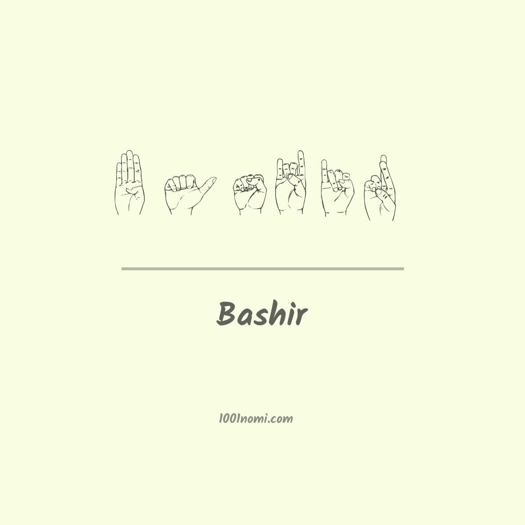 Bashir nella lingua dei segni
