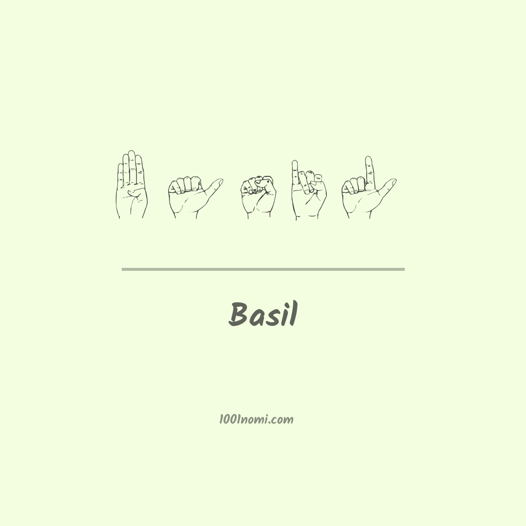 Basil nella lingua dei segni