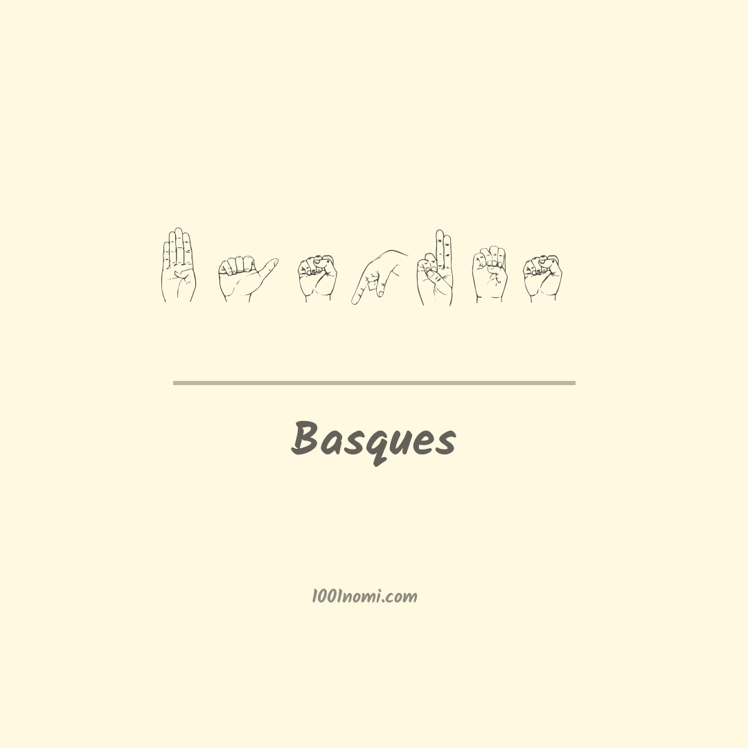 Basques nella lingua dei segni Basques nella lingua dei segni
