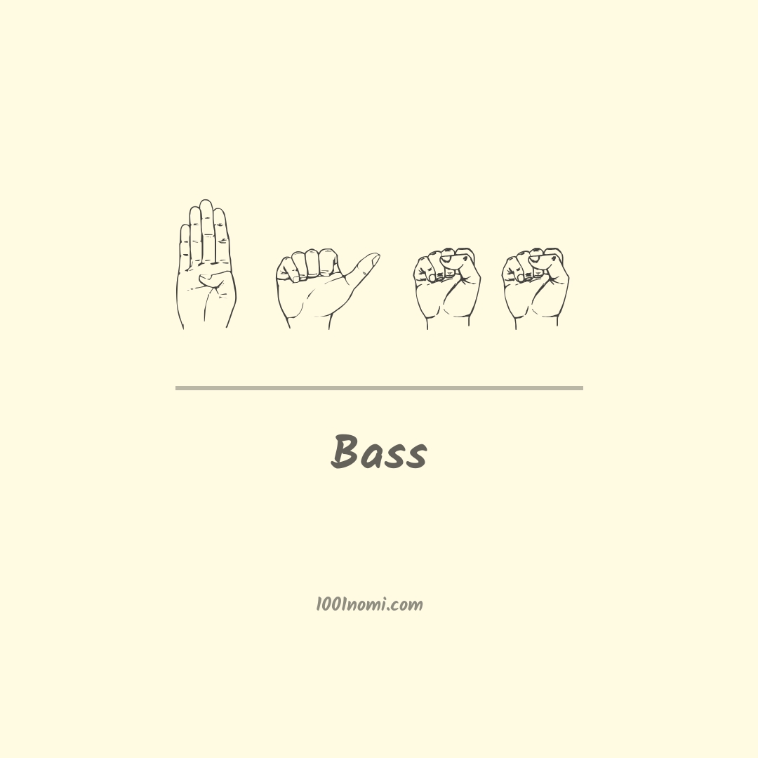 Bass nella lingua dei segni