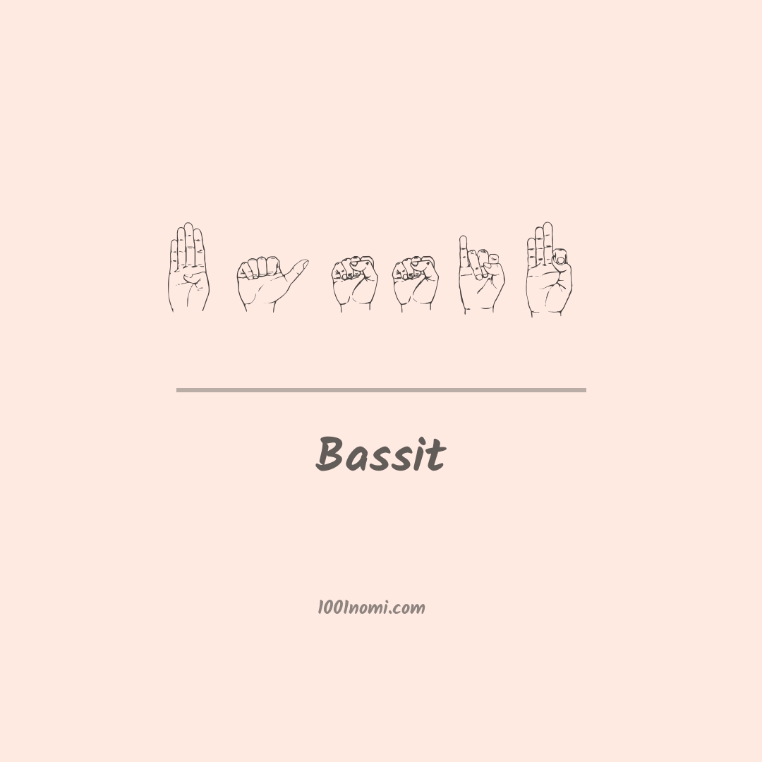 Bassit nella lingua dei segni