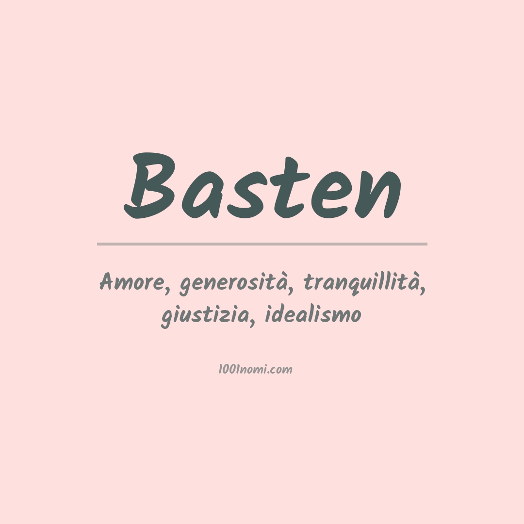 Significato del nome Basten Significato del nome Basten