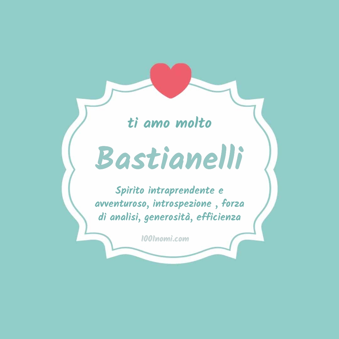 ti amo molto Bastianelli Ti amo molto Bastianelli
