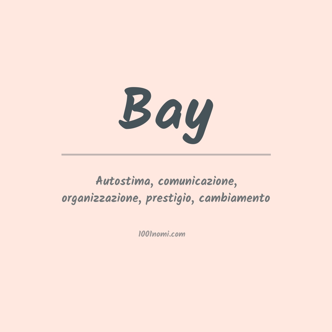 Significato del nome Bay