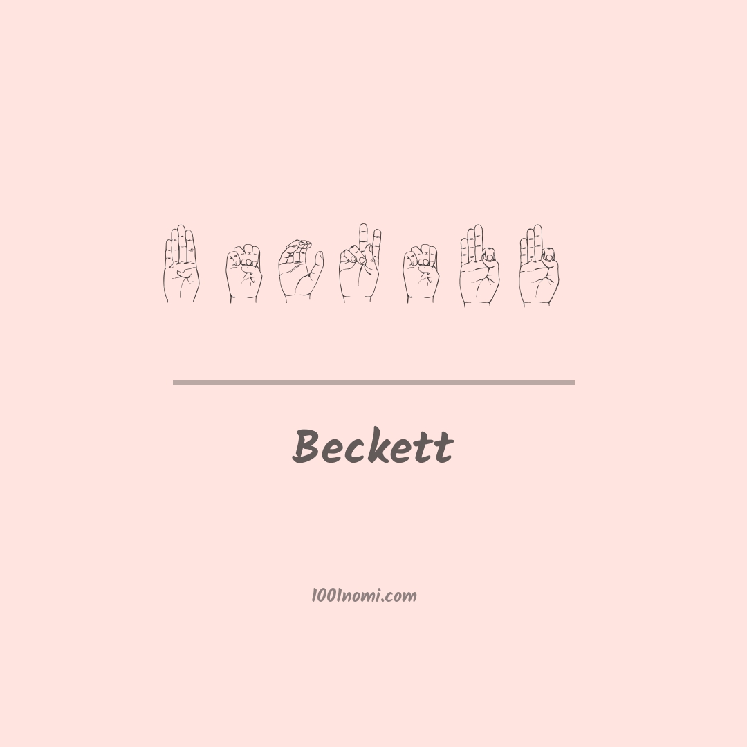 Beckett nella lingua dei segni