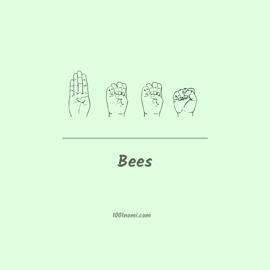 Bees nella lingua dei segni Bees nella lingua dei segni
